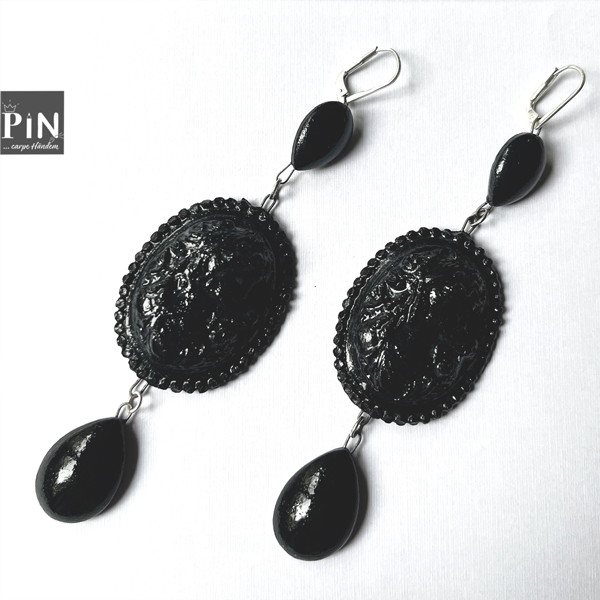 kleiner_tropfen_kamee_großer_tropfen_ohrhänger_schwarzes_porzellan_coni-pin_einzel